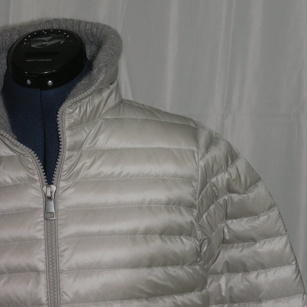 Sosken Genesis Silver Puffy Down Jacket Size 2